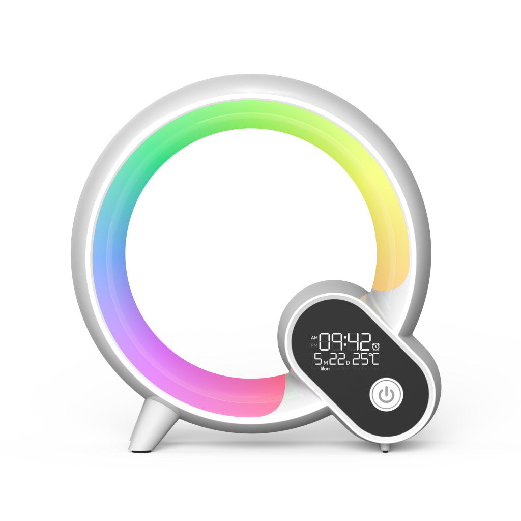 Dulystore RGB Sunrise Alarm Clock Atmosphere Lamp Speaker