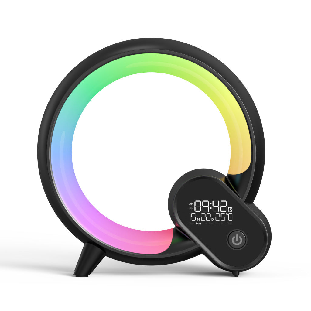 Dulystore RGB Sunrise Alarm Clock Atmosphere Lamp Speaker