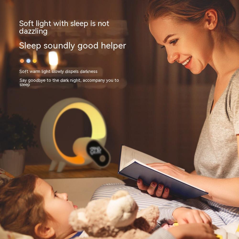 Dulystore RGB Sunrise Alarm Clock Atmosphere Lamp Speaker